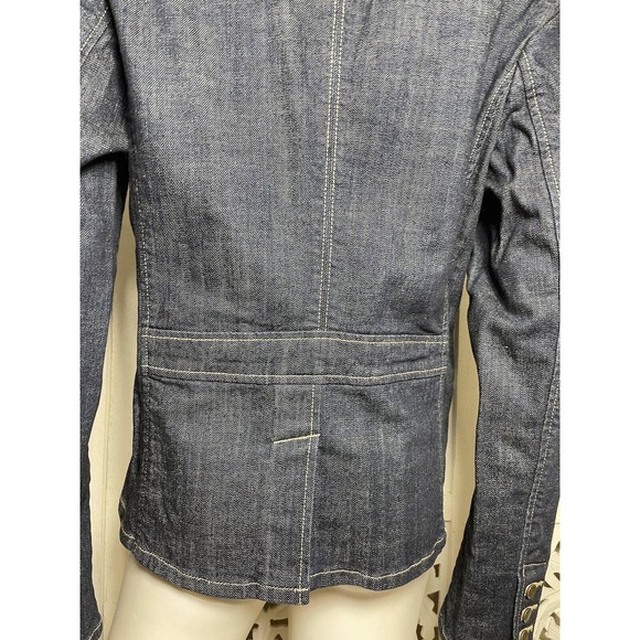 Eddie Bauer Women’s Blue Denim 4 Pockets Jacket Size Large EUC - Picture 8 of 11